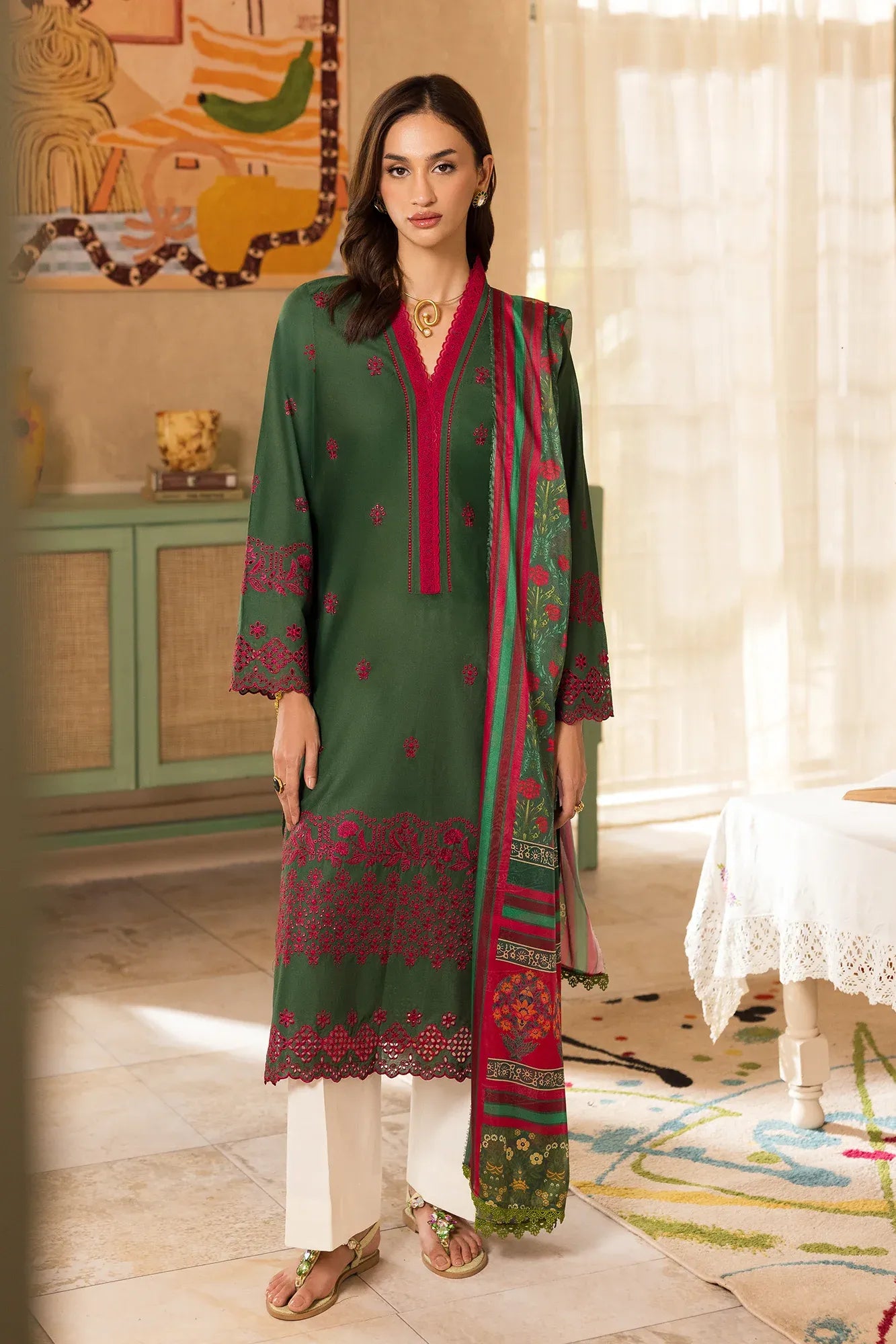 RAJBARI NISSA SUMMER CHIKANKARI D-08