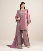 SAPPHIRE PRINTED LAWN U3PE-SGS26V3-28 3PC