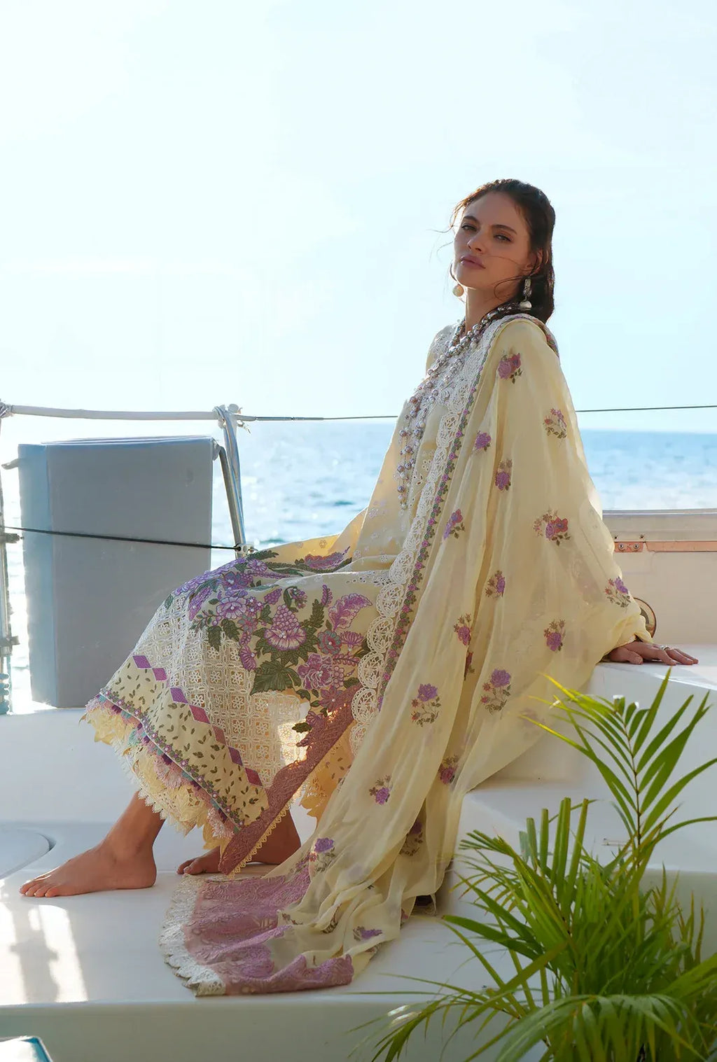 STITCHED BY CC AJR EVARA LUXURY LAWN FARIA 3PC