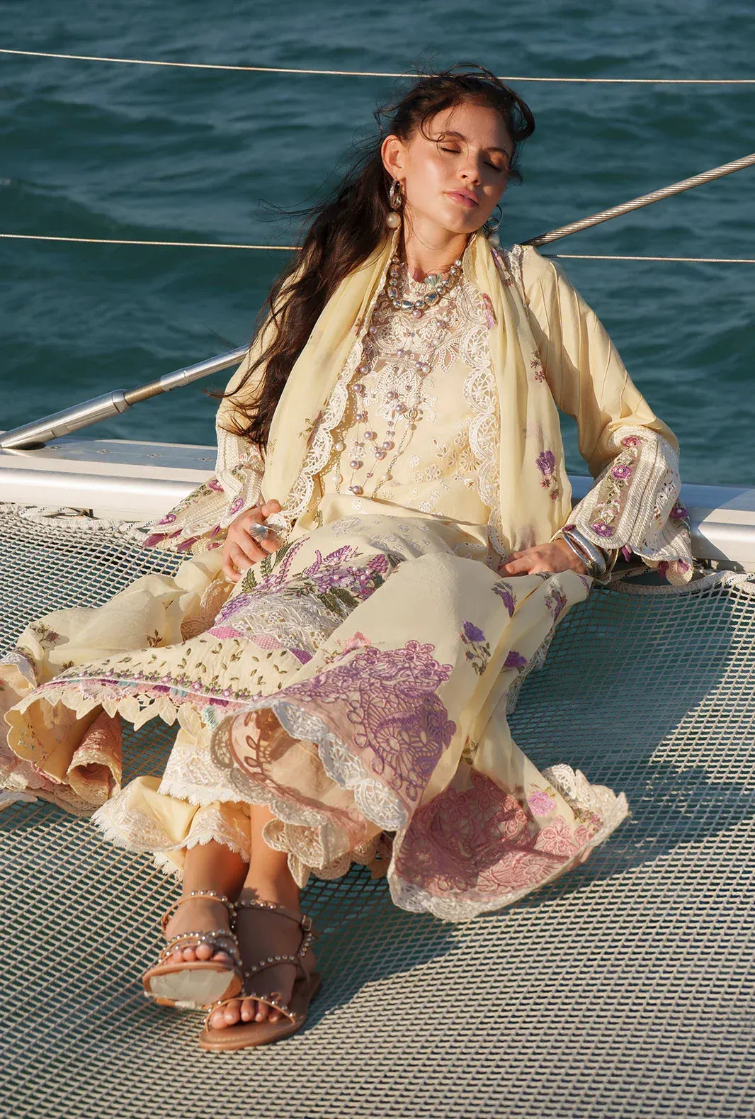 STITCHED BY CC AJR EVARA LUXURY LAWN FARIA 3PC
