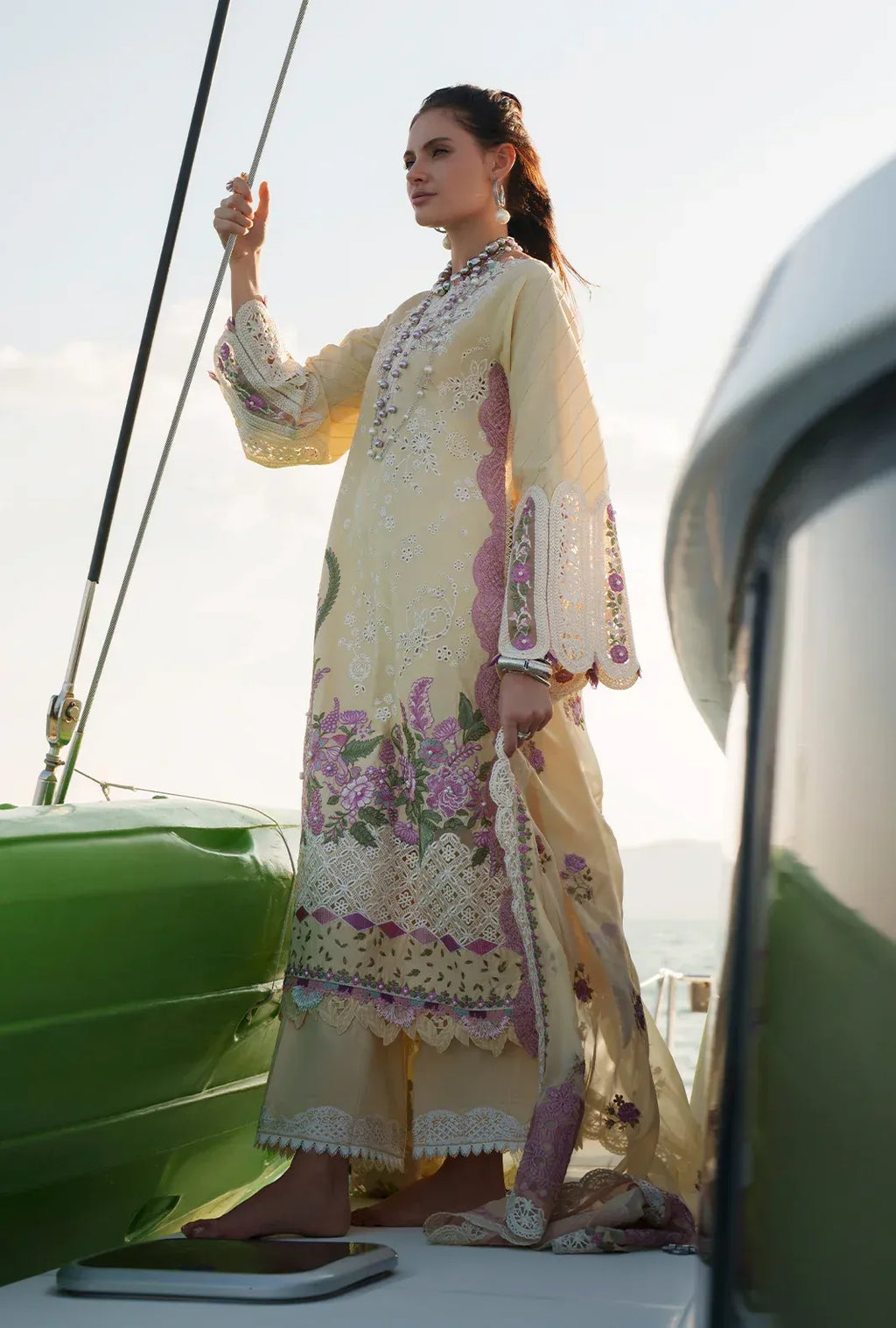 STITCHED BY CC AJR EVARA LUXURY LAWN FARIA 3PC