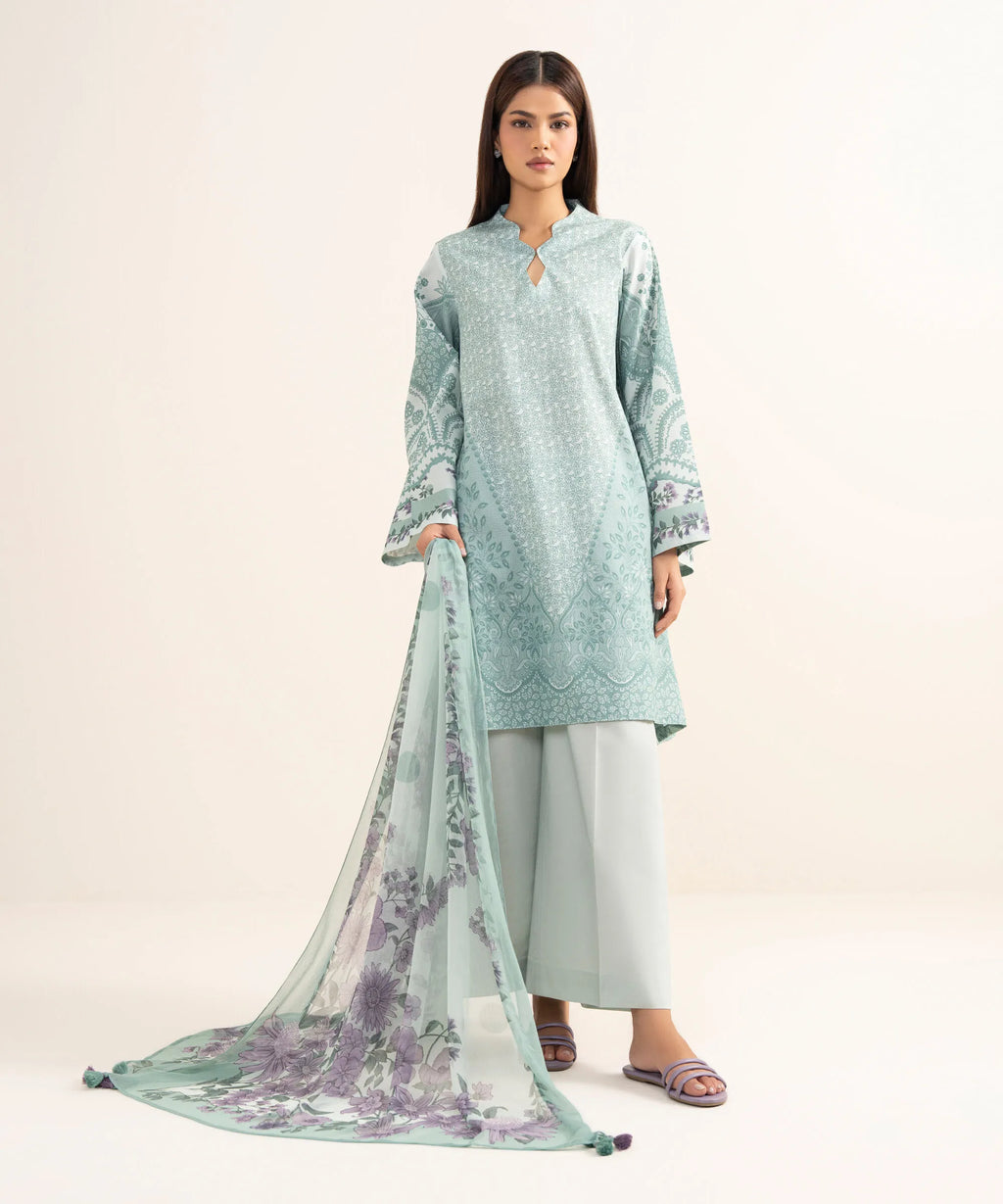 SAPPHIRE PRINTED LAWN U3P-DYS26V4-30 3PC