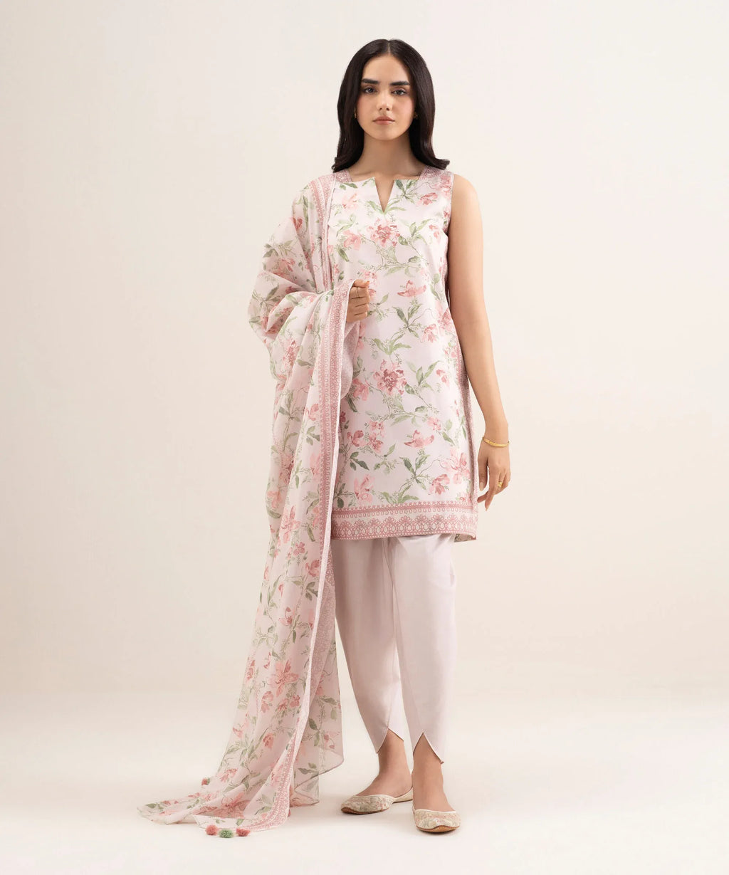 SAPPHIRE PRINTED LAWN U2D-DDS26V3-58 3PC