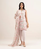 SAPPHIRE PRINTED LAWN U2D-DDS26V3-58 3PC