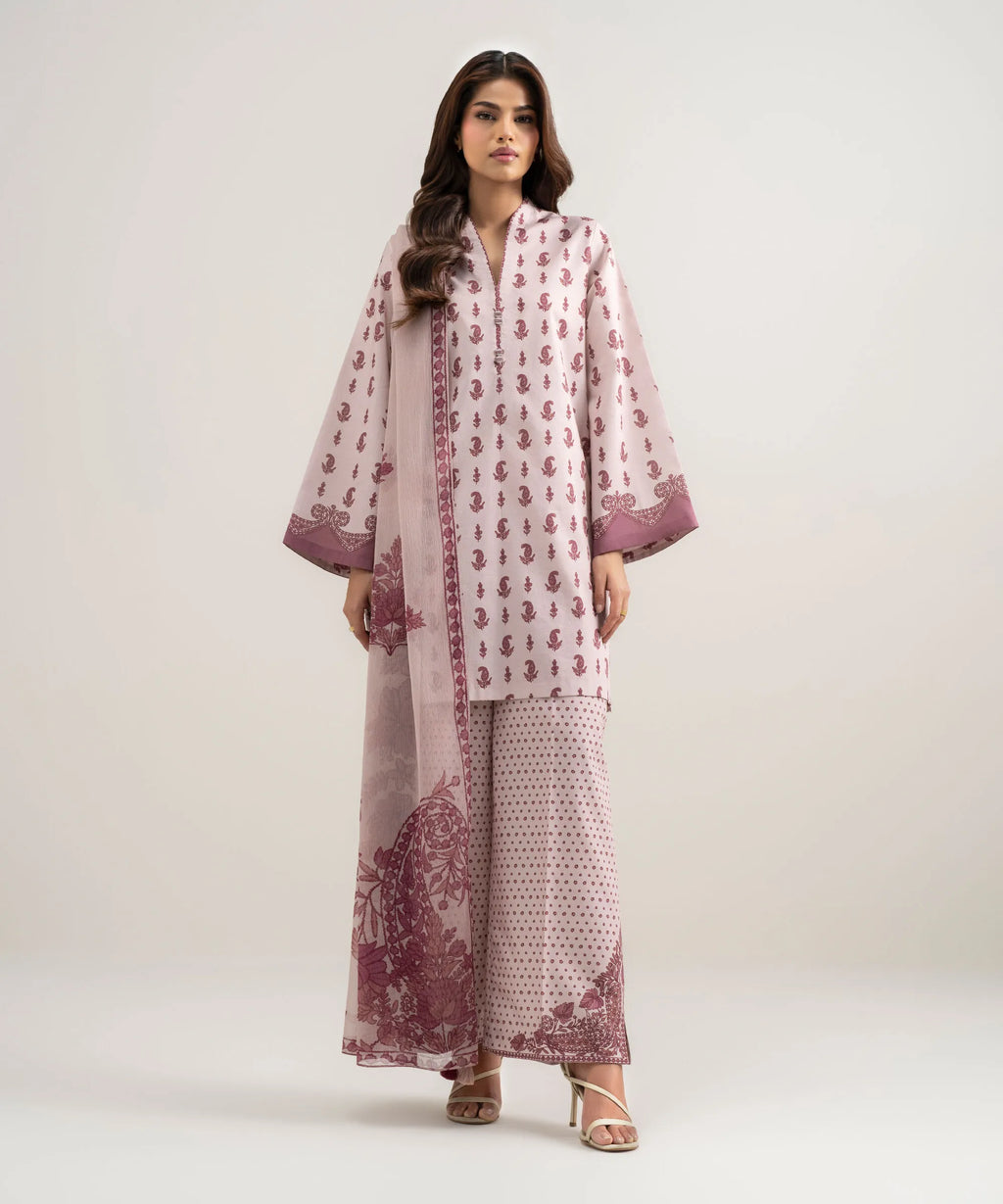SAPPHIRE PRINTED LAWN U3P-DYS26V3-146 3PC