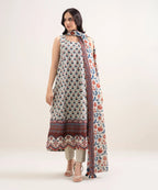 SAPPHIRE PRINTED LAWN U2DE-DYS26V3-50 2PC