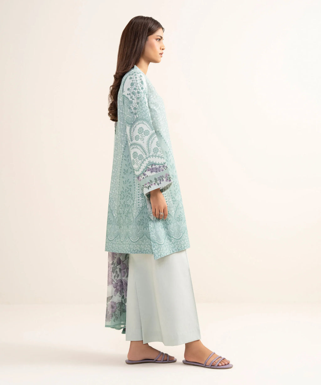 SAPPHIRE PRINTED LAWN U3P-DYS26V4-30 3PC