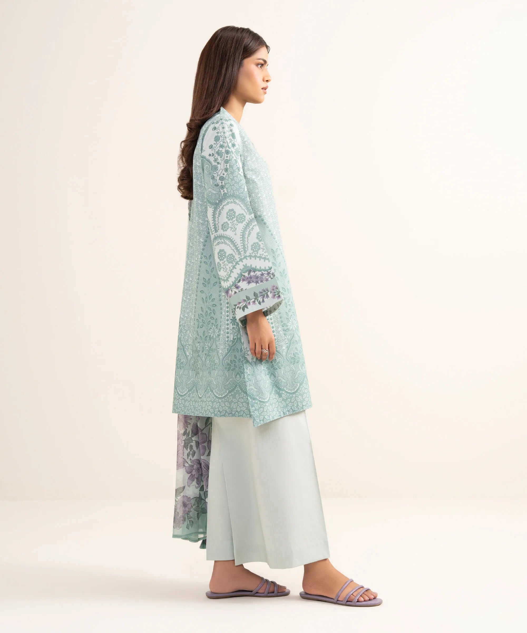 SAPPHIRE PRINTED LAWN U3P-DYS26V4-30 3PC