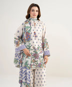 SAPPHIRE PRINTED LAWN U3PE-DYS26V3-123 3PC