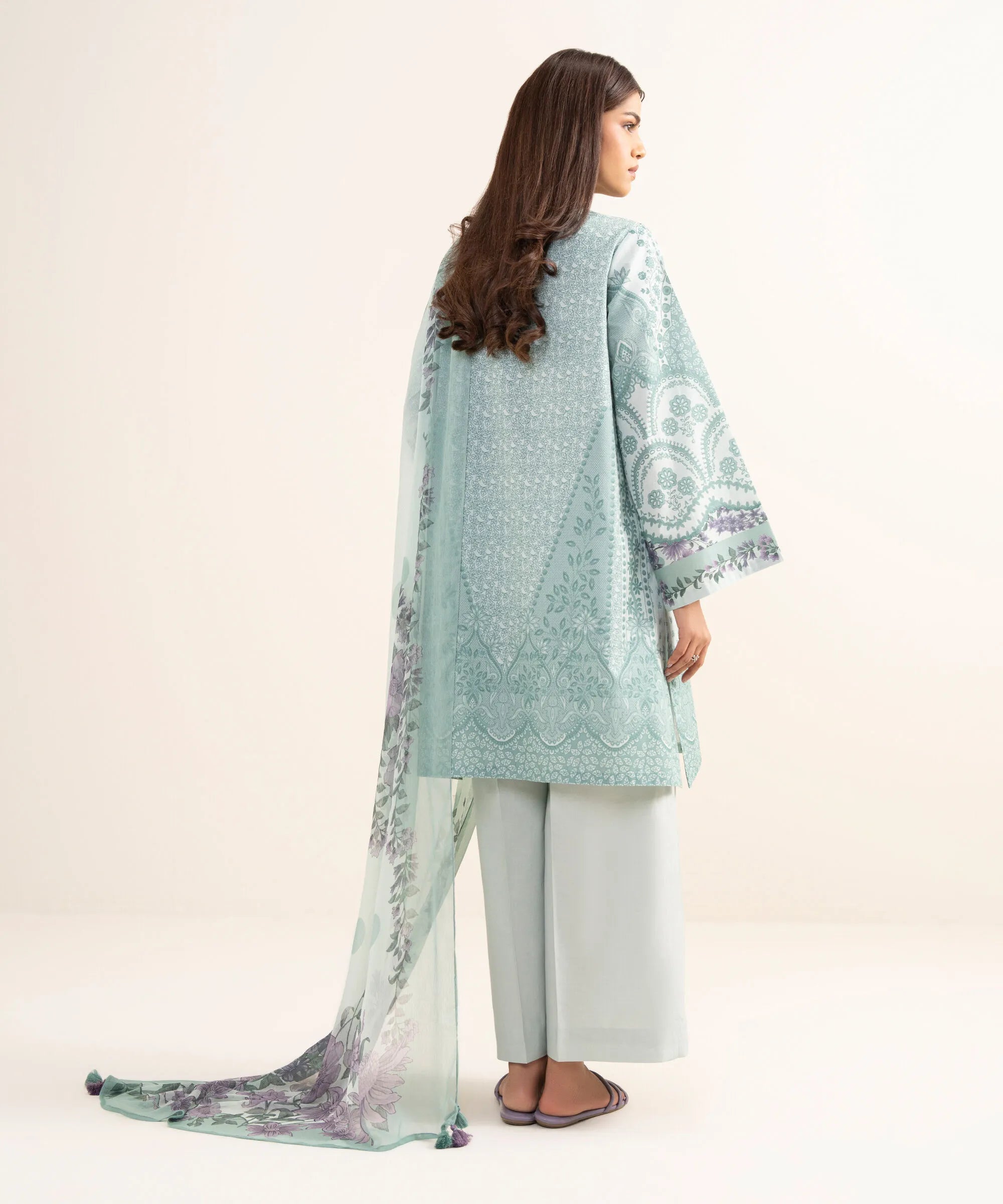 SAPPHIRE PRINTED LAWN U3P-DYS26V4-30 3PC