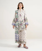 SAPPHIRE PRINTED LAWN U3PE-DYS26V3-123 3PC