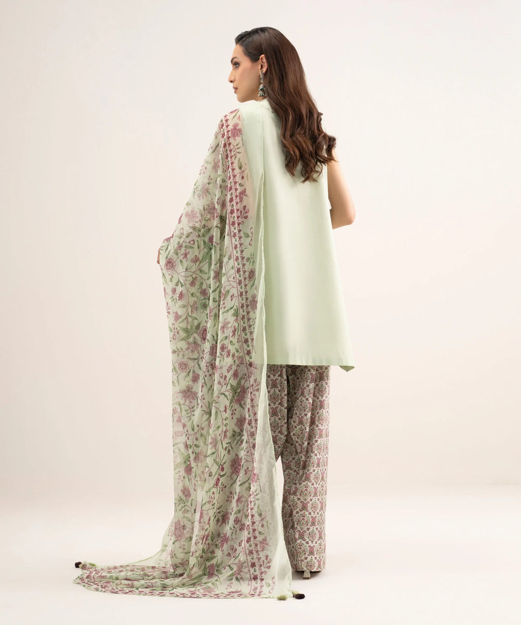 SAPPHIRE PRINTED LAWN U3PE-SGS26V4-4 3PC