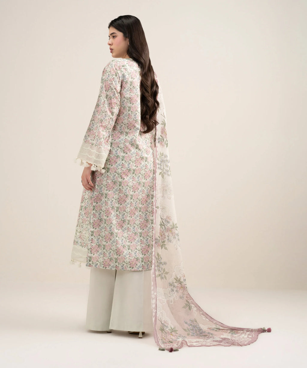 SAPPHIRE PRINTED LAWN U3PE-STS26V3-11 3PC
