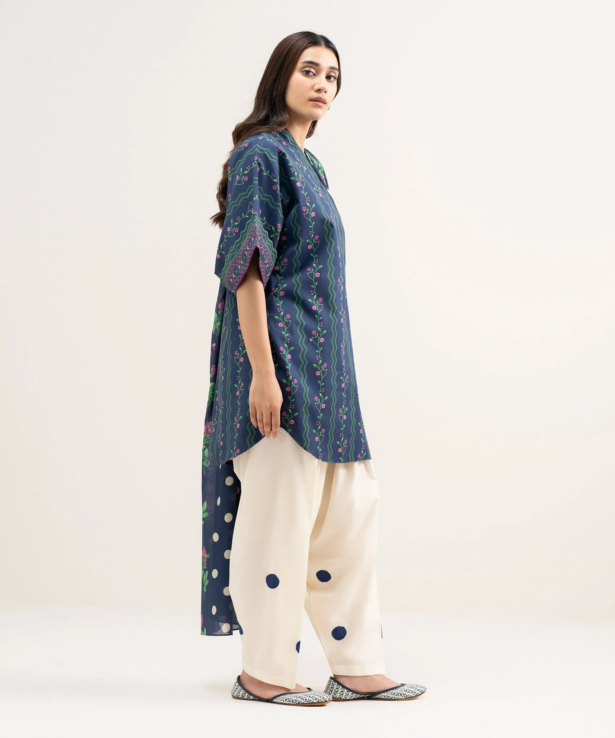 SAPPHIRE PRINTED LAWN U2D-DDS26V3-14 2PC