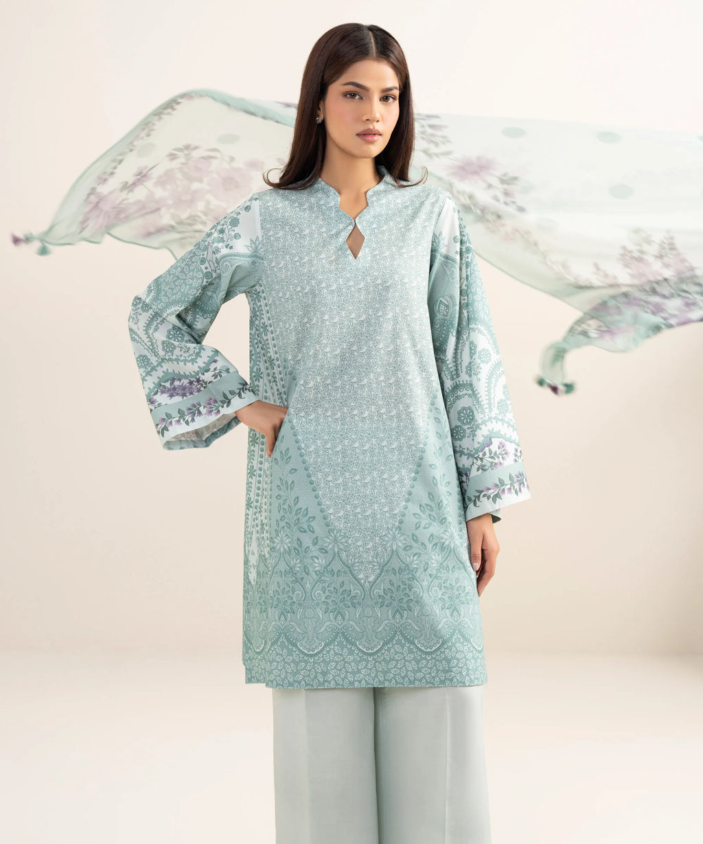 SAPPHIRE PRINTED LAWN U3P-DYS26V4-30 3PC