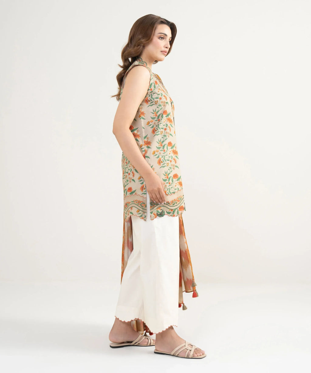 SAPPHIRE PRINTED LAWN U2DE-DYS26V3-48 2PC