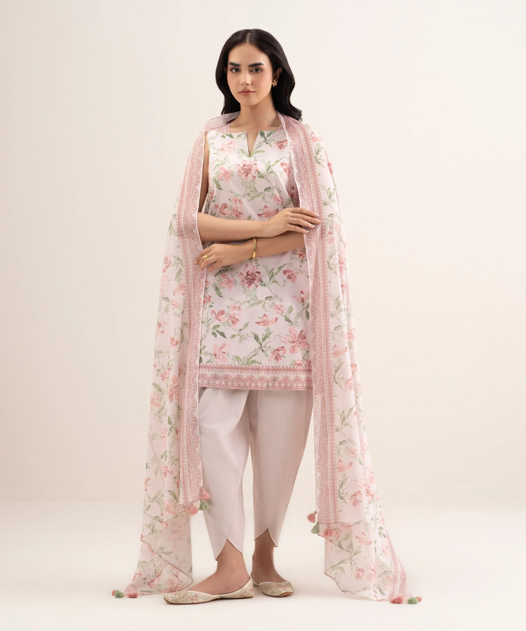 SAPPHIRE PRINTED LAWN U2D-DDS26V3-58 3PC