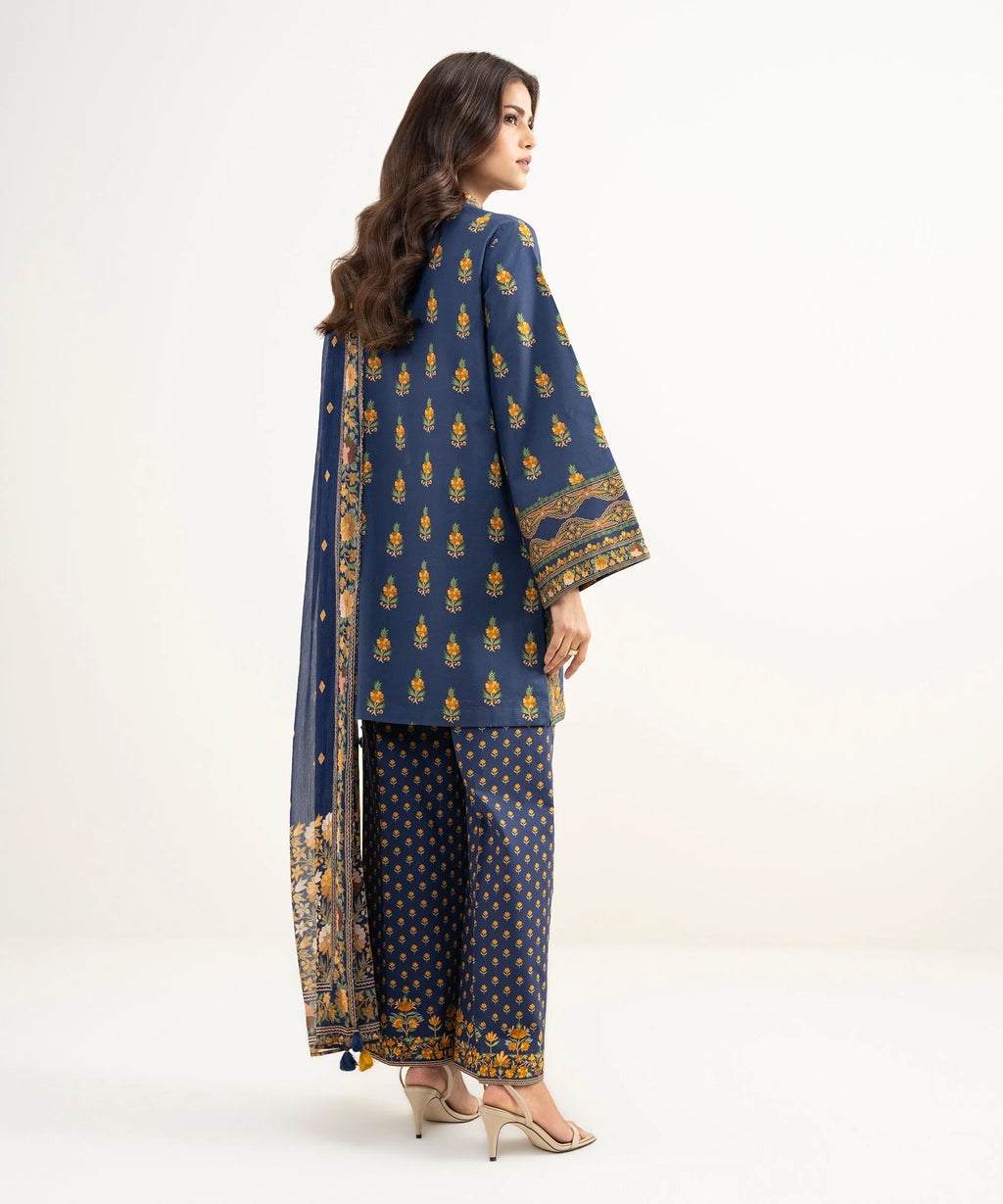 SAPPHIRE PRINTED LAWN U3P-DYS26V3-147 3PC