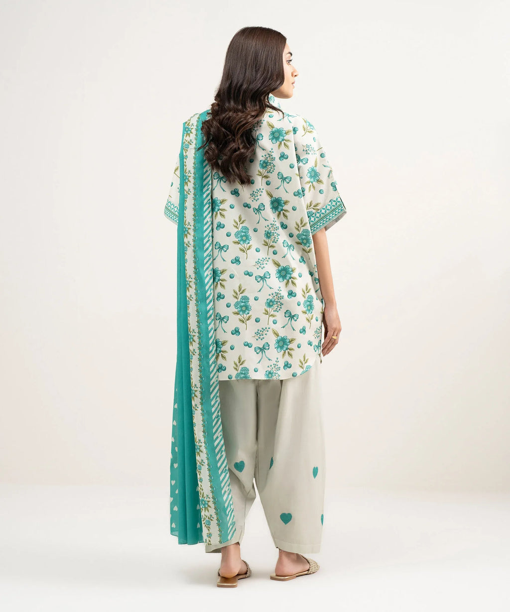 SAPPHIRE PRINTED LAWN U2D-DDS26V3-13 2PC