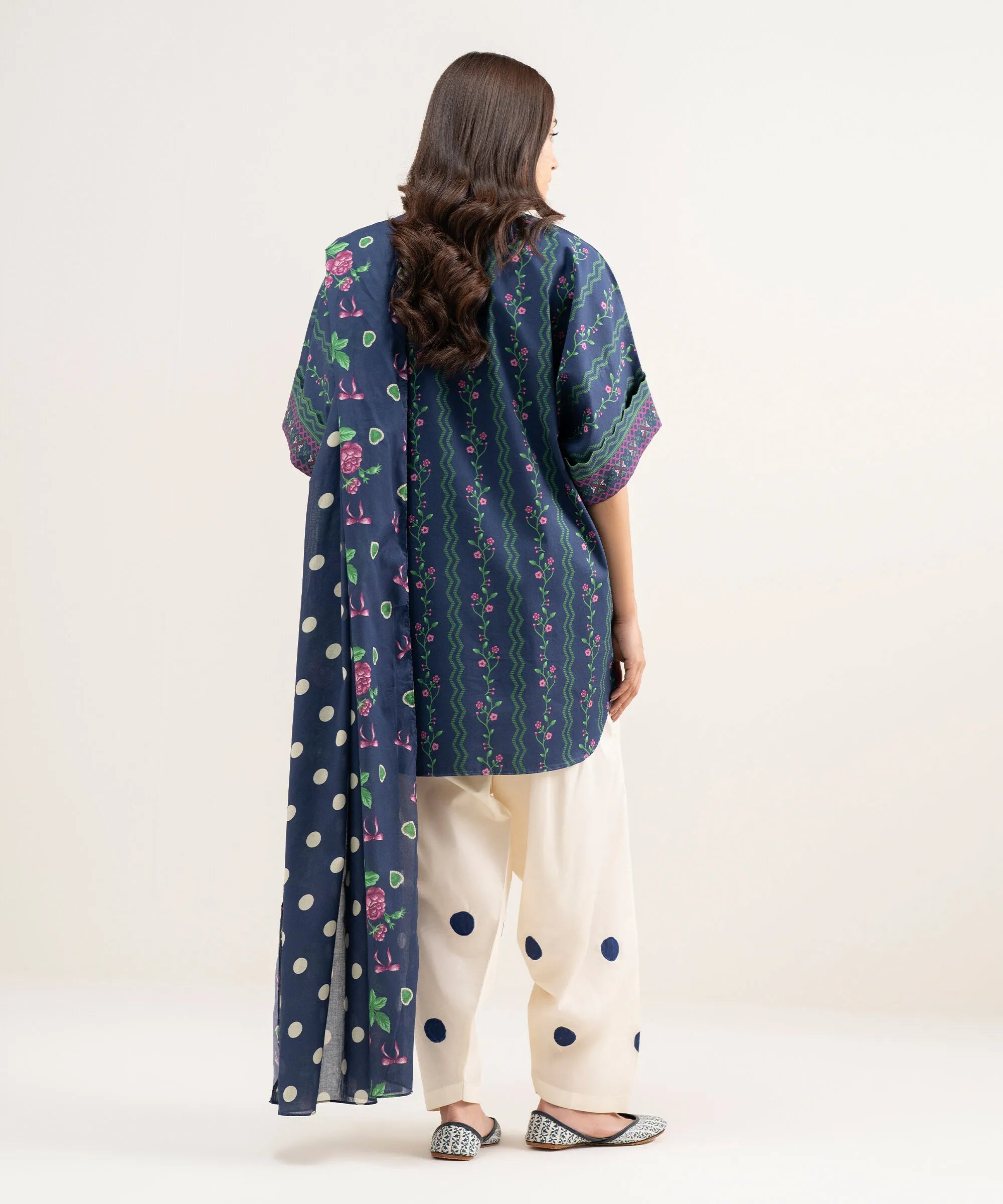 SAPPHIRE PRINTED LAWN U2D-DDS26V3-14 2PC