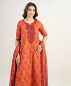 SAPPHIRE PRINTED LAWN U2DE-DDS26V3-12 3PC