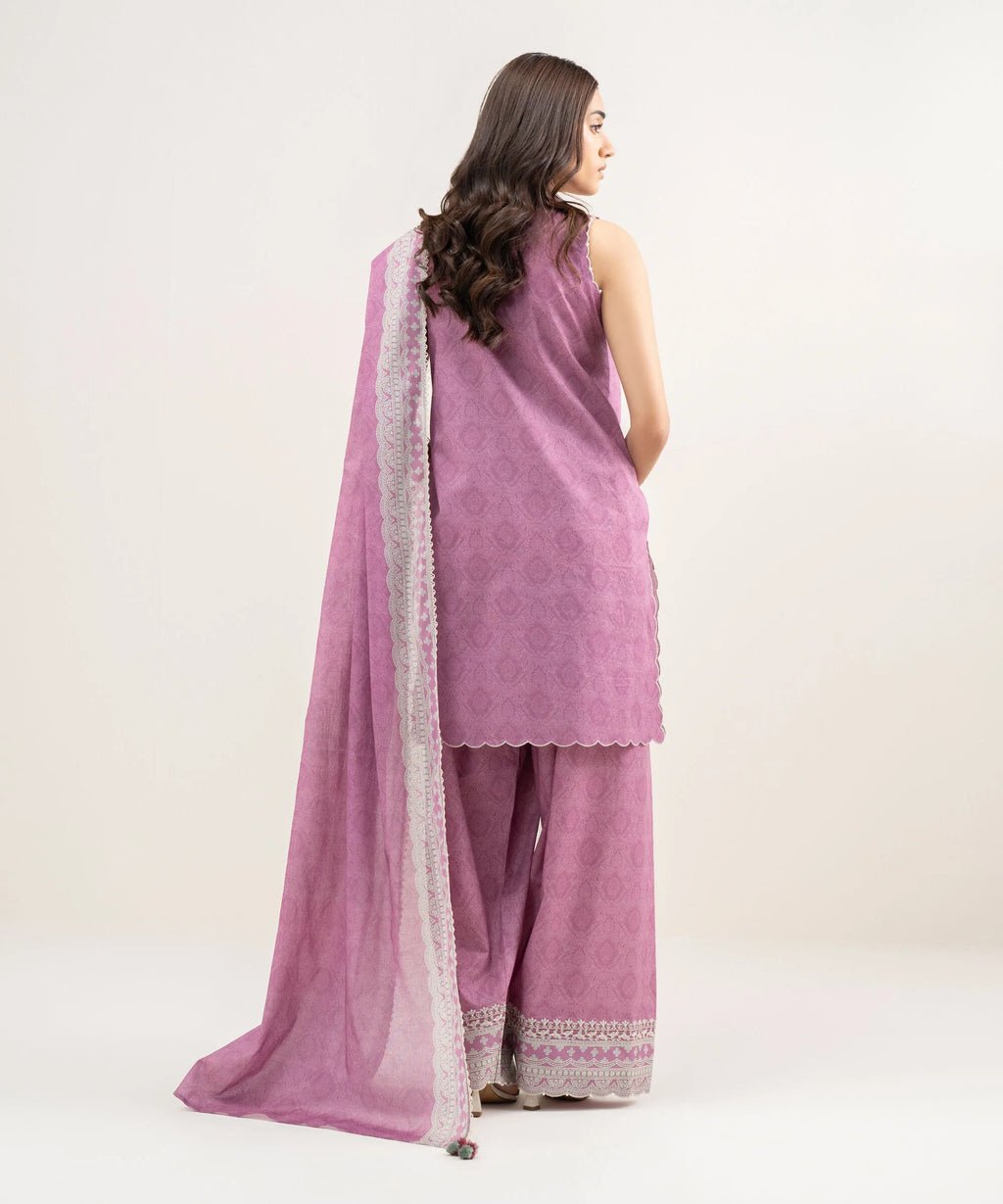 SAPPHIRE PRINTED LAWN U3PE-SGS26V2-7 3PC