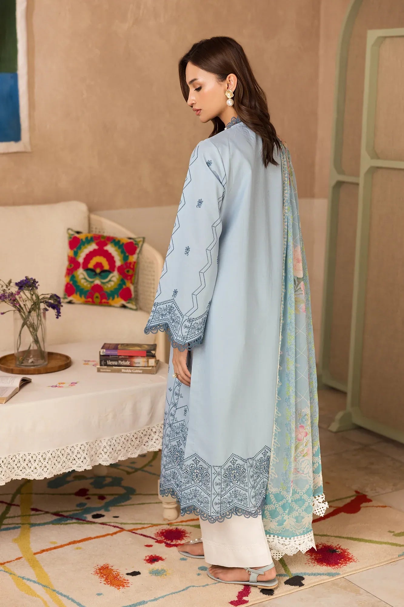 RAJBARI NISSA SUMMER CHIKANKARI D-12