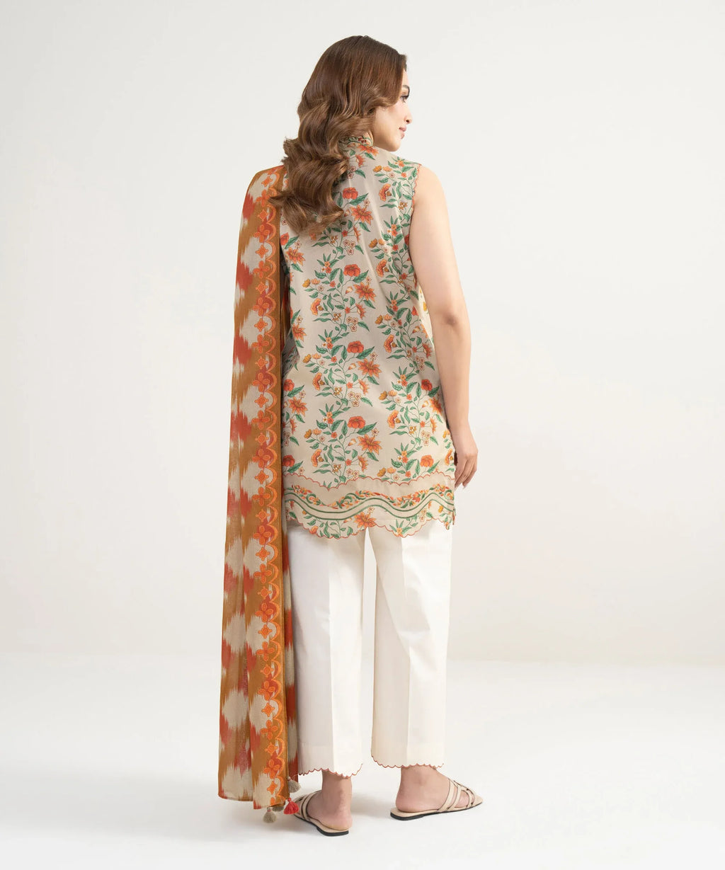SAPPHIRE PRINTED LAWN U2DE-DYS26V3-48 2PC