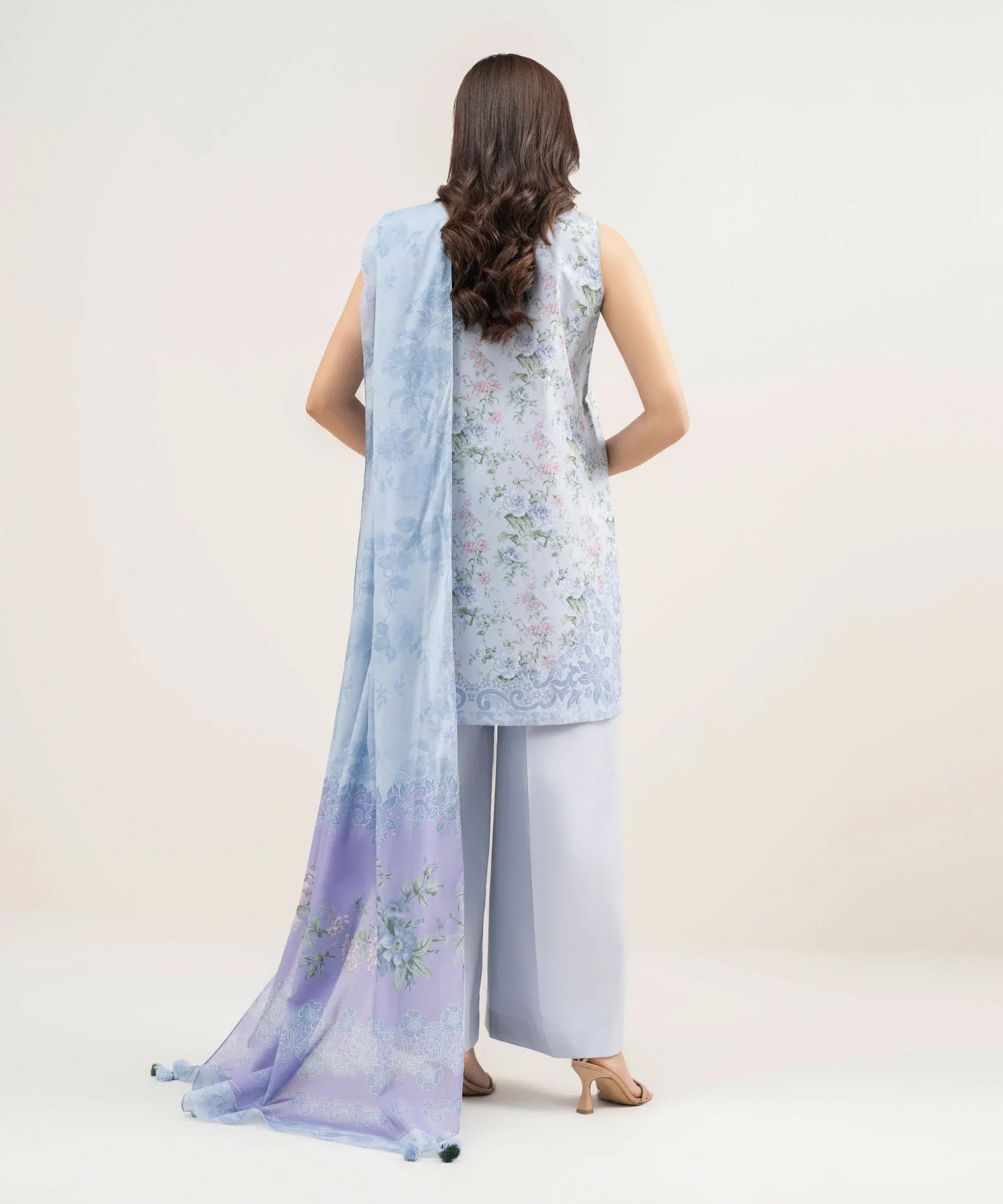 SAPPHIRE PRINTED LAWN U2D-DYS26V3-63 2PC