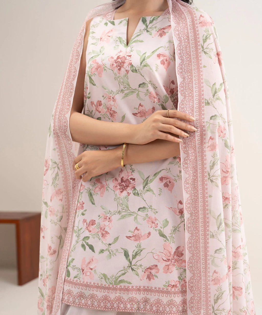SAPPHIRE PRINTED LAWN U2D-DDS26V3-58 3PC