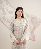 SAPPHIRE PRINTED LAWN U3PE-STS26V3-11 3PC