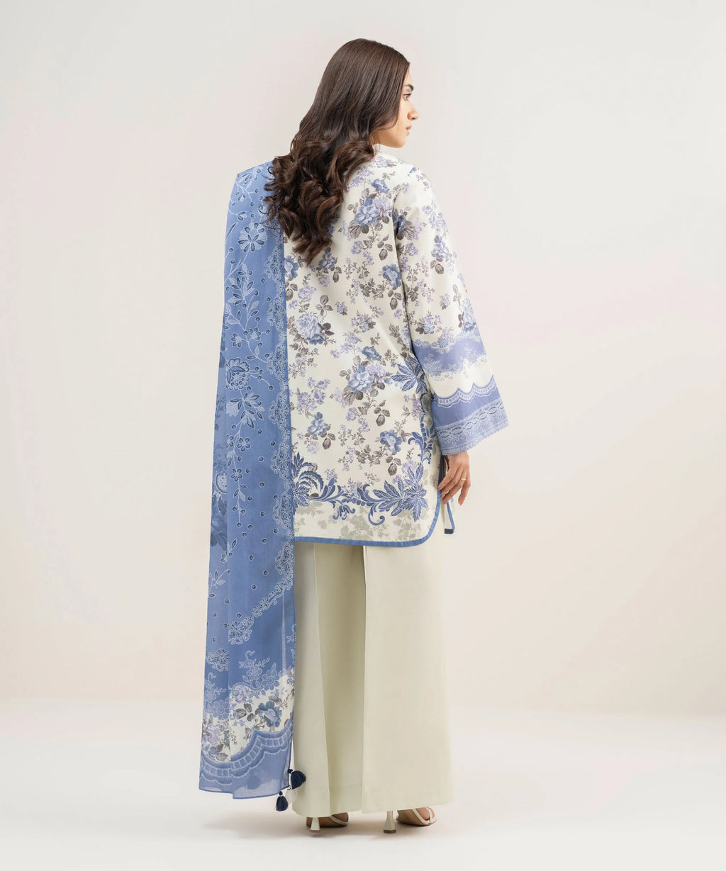 SAPPHIRE PRINTED LAWN U2D-DYS26V3-62 2PC