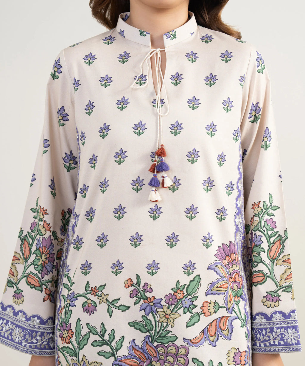 SAPPHIRE PRINTED LAWN U3PE-DYS26V3-123 3PC