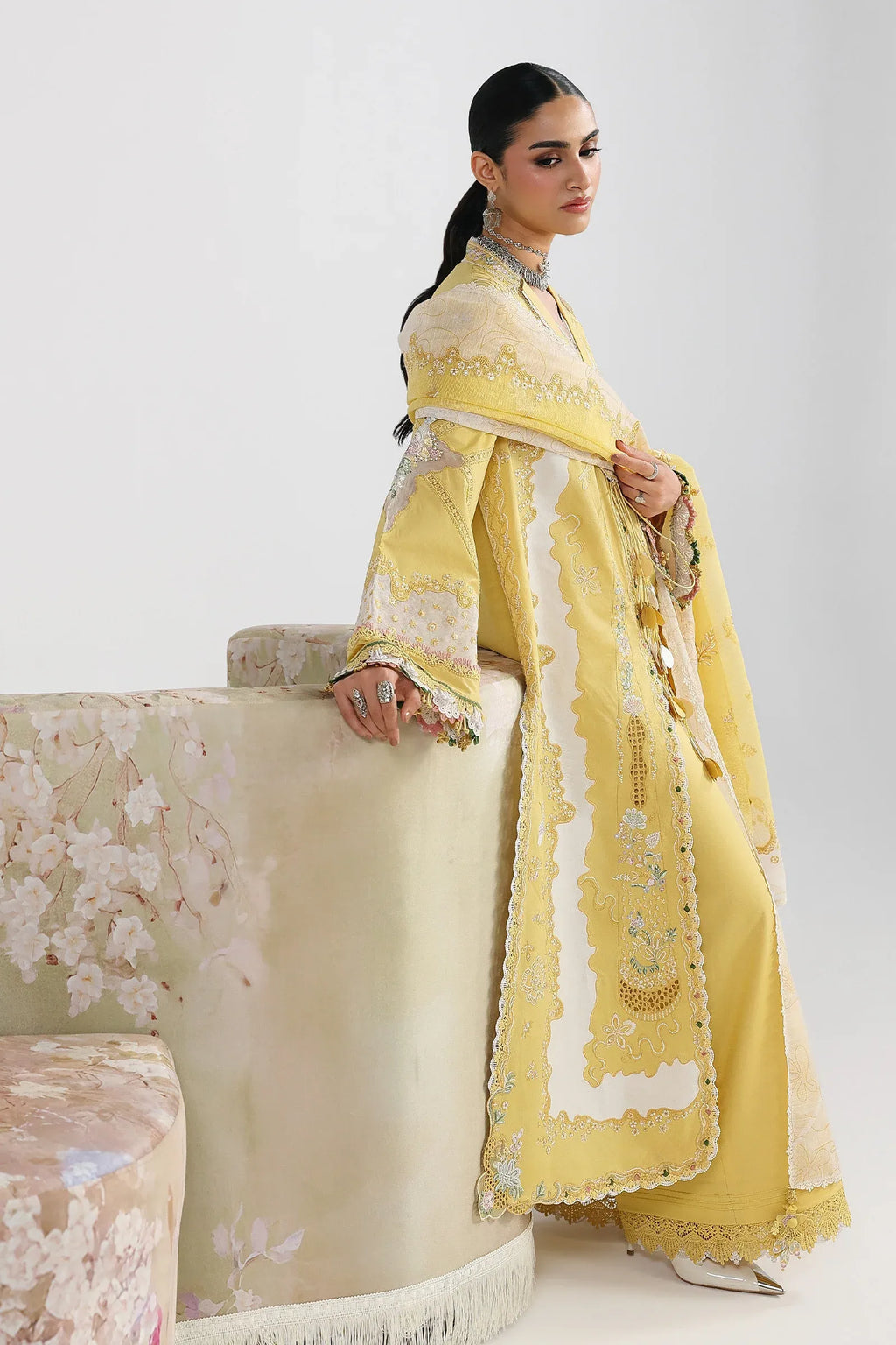 STITCHED BY CC QALAMKAR FESTIVE ZARIA 3PC