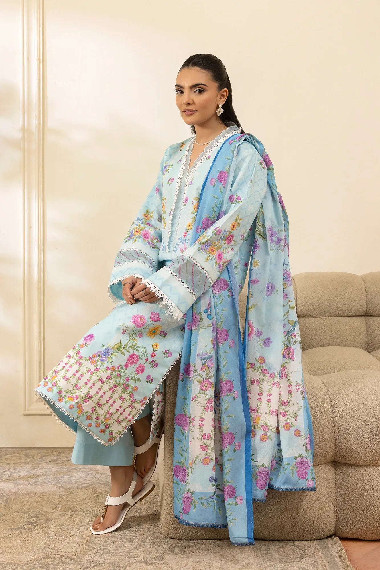 RAJBARI NISSA EXCLUSIVE SUMMER PRINTS D-08