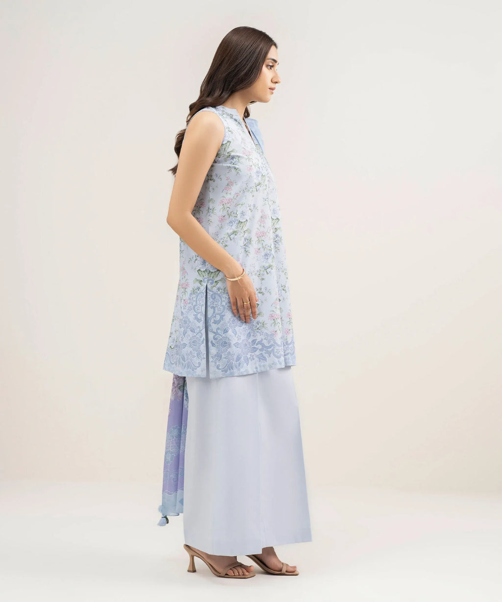 SAPPHIRE PRINTED LAWN U2D-DYS26V3-63 2PC