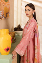 STITCHED BY CC RAJBARI NISSA SUMMER CHIKANKARI D-06 3PC