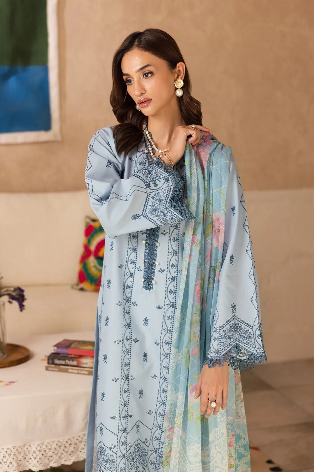 RAJBARI NISSA SUMMER CHIKANKARI D-12