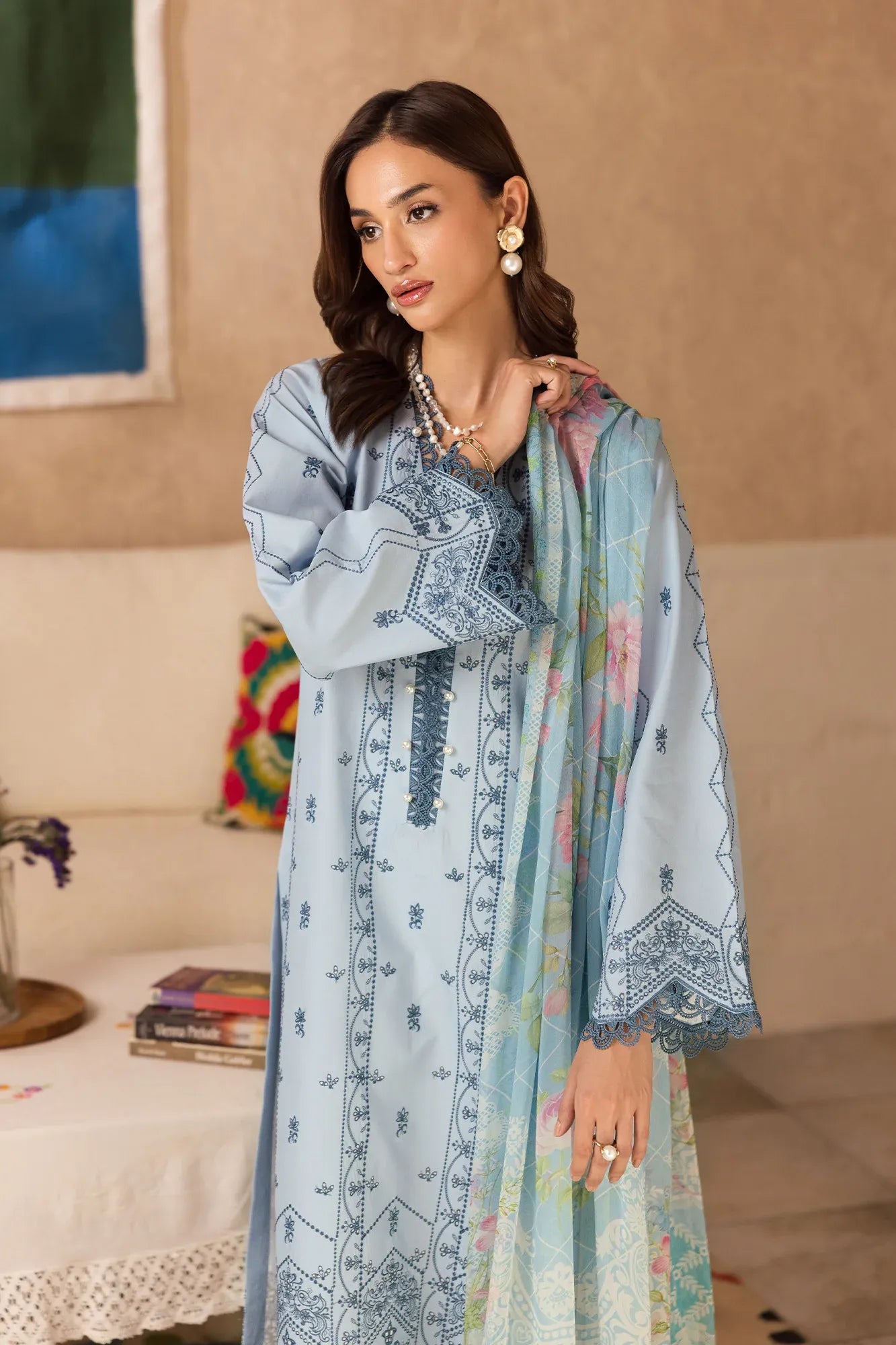 RAJBARI NISSA SUMMER CHIKANKARI D-12
