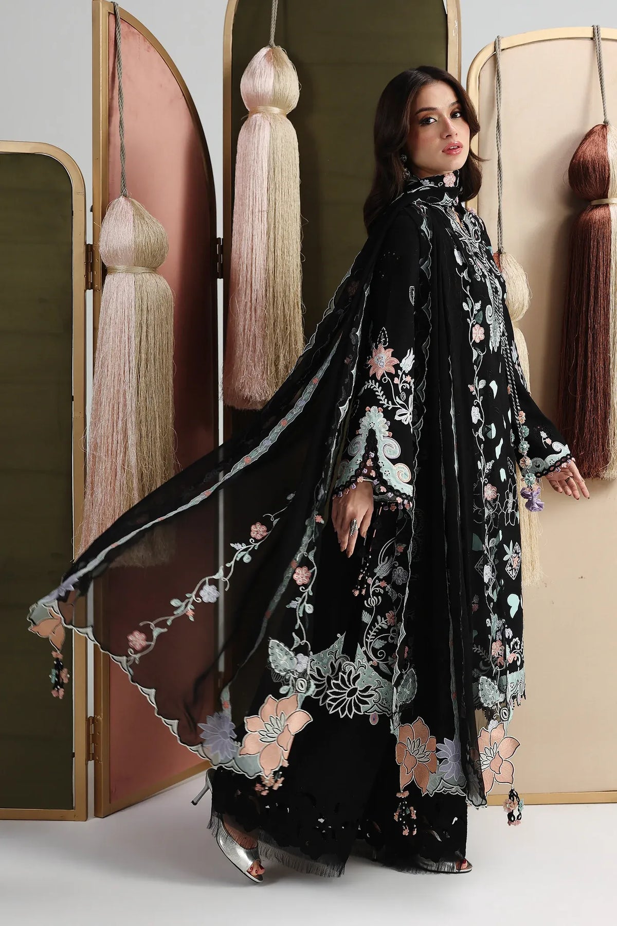 STITCHED BY CC QALAMKAR FESTIVE REHA 3PC