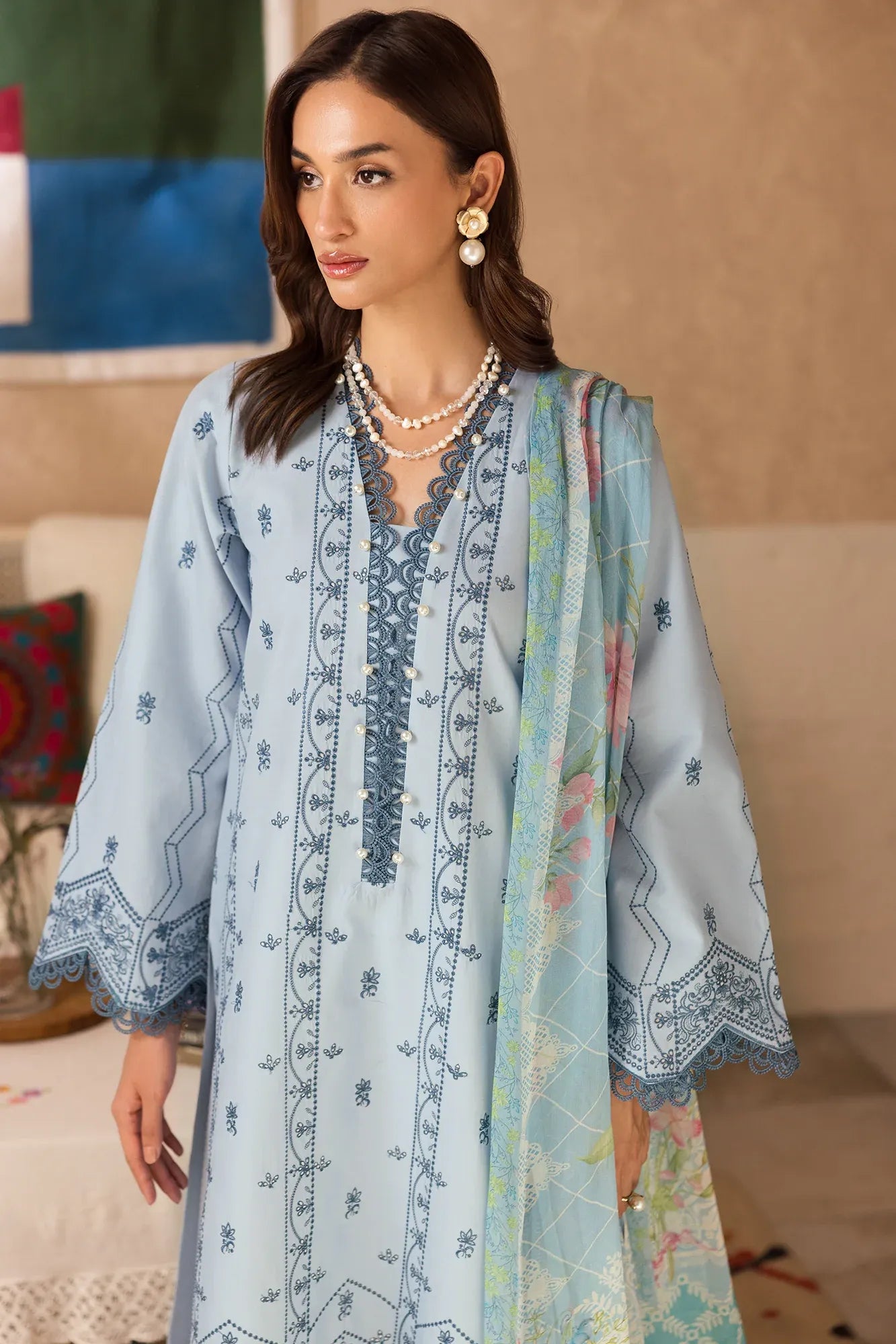 RAJBARI NISSA SUMMER CHIKANKARI D-12
