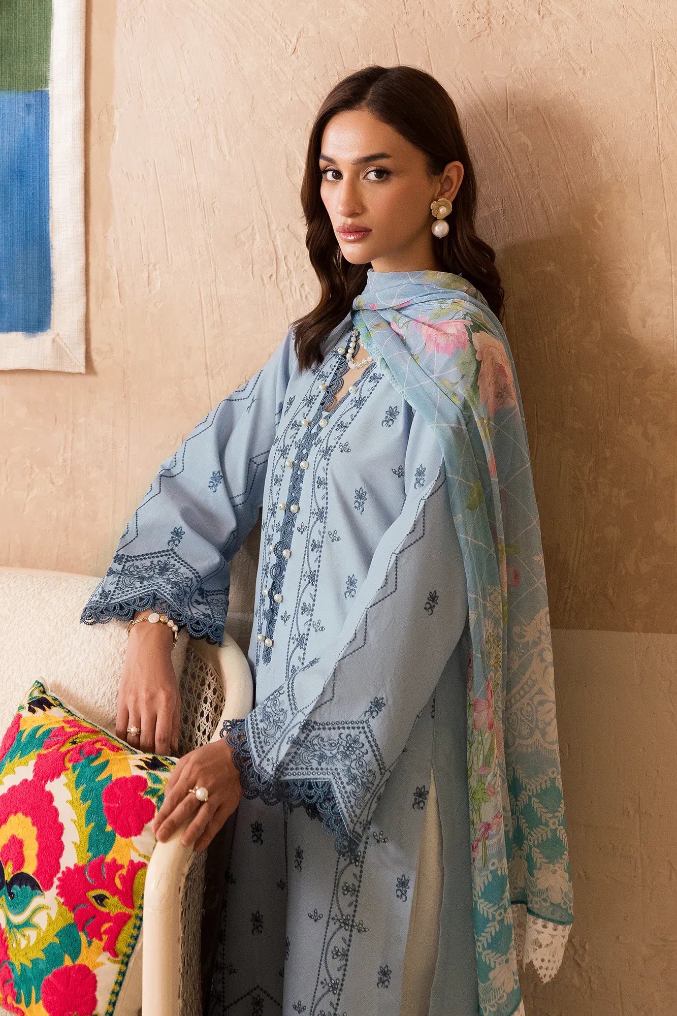 RAJBARI NISSA SUMMER CHIKANKARI D-12