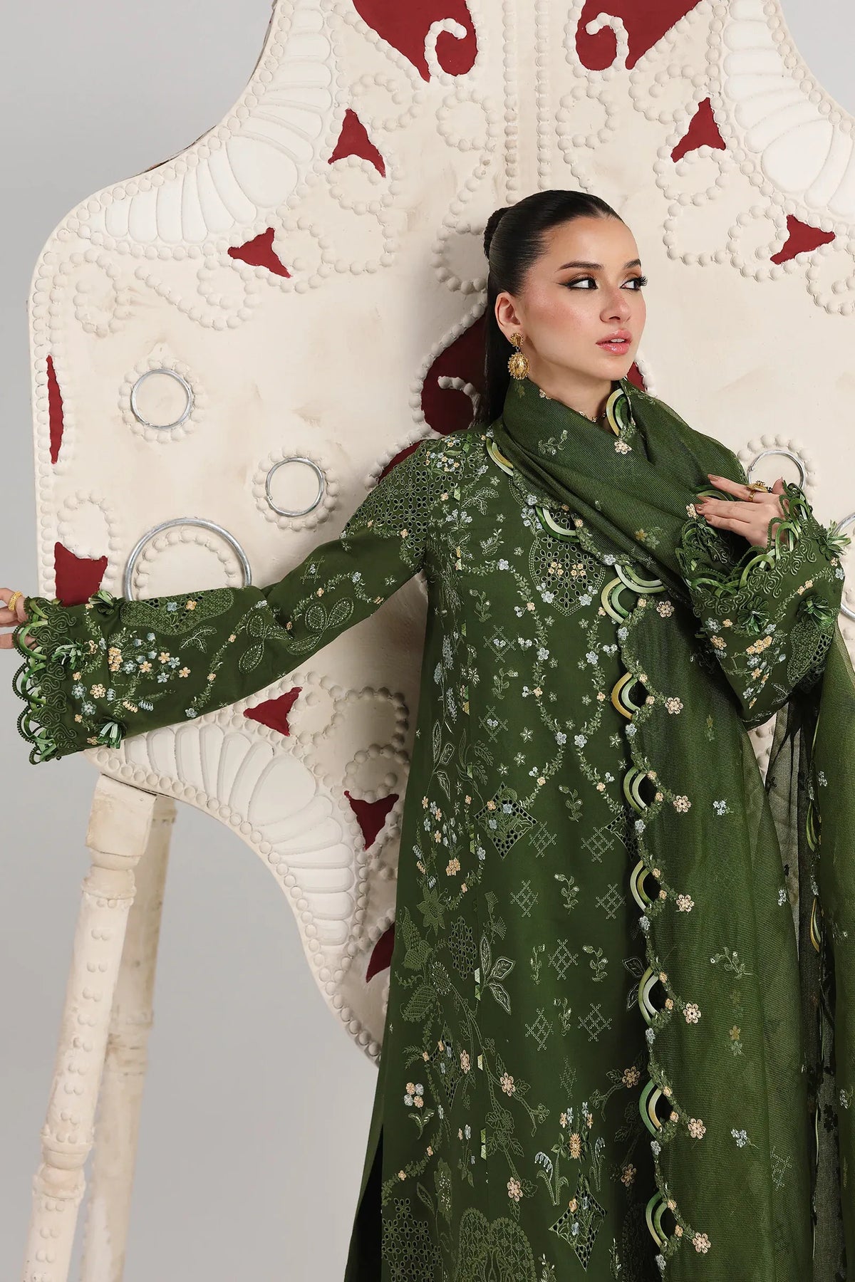 STITCHED BY CC QALAMKAR FESTIVE VESTA 3PC