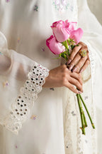 CROSS STITCH BLOOMING WHITE 2PC
