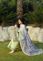 STITCHED BY CC ELAF PREMIUM CHIKANKARI ERC-2A 3PC