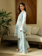 STITCHED BY CC AYLA FAIZA FAISAL 3PC