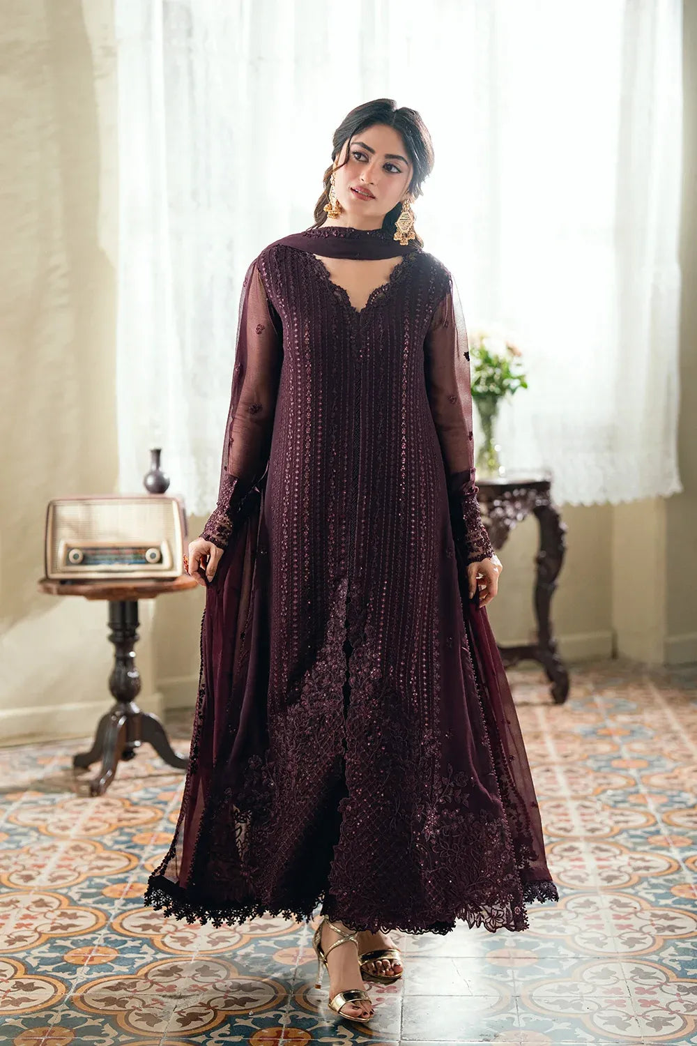 AZURE EID ENSEMBLES NECTAR ROUGE