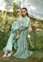 STITCHED BY CC ELAF LUXURY LAWN UNSTITCHED ELQ-3A 3PC