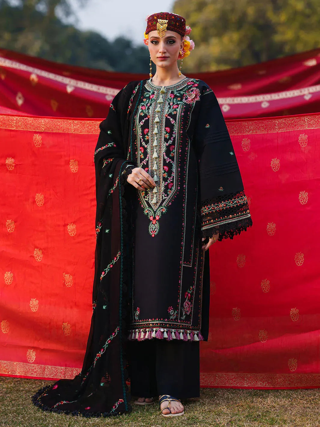 STITCHED BY CC MAHNUR GUL G-013 3PC