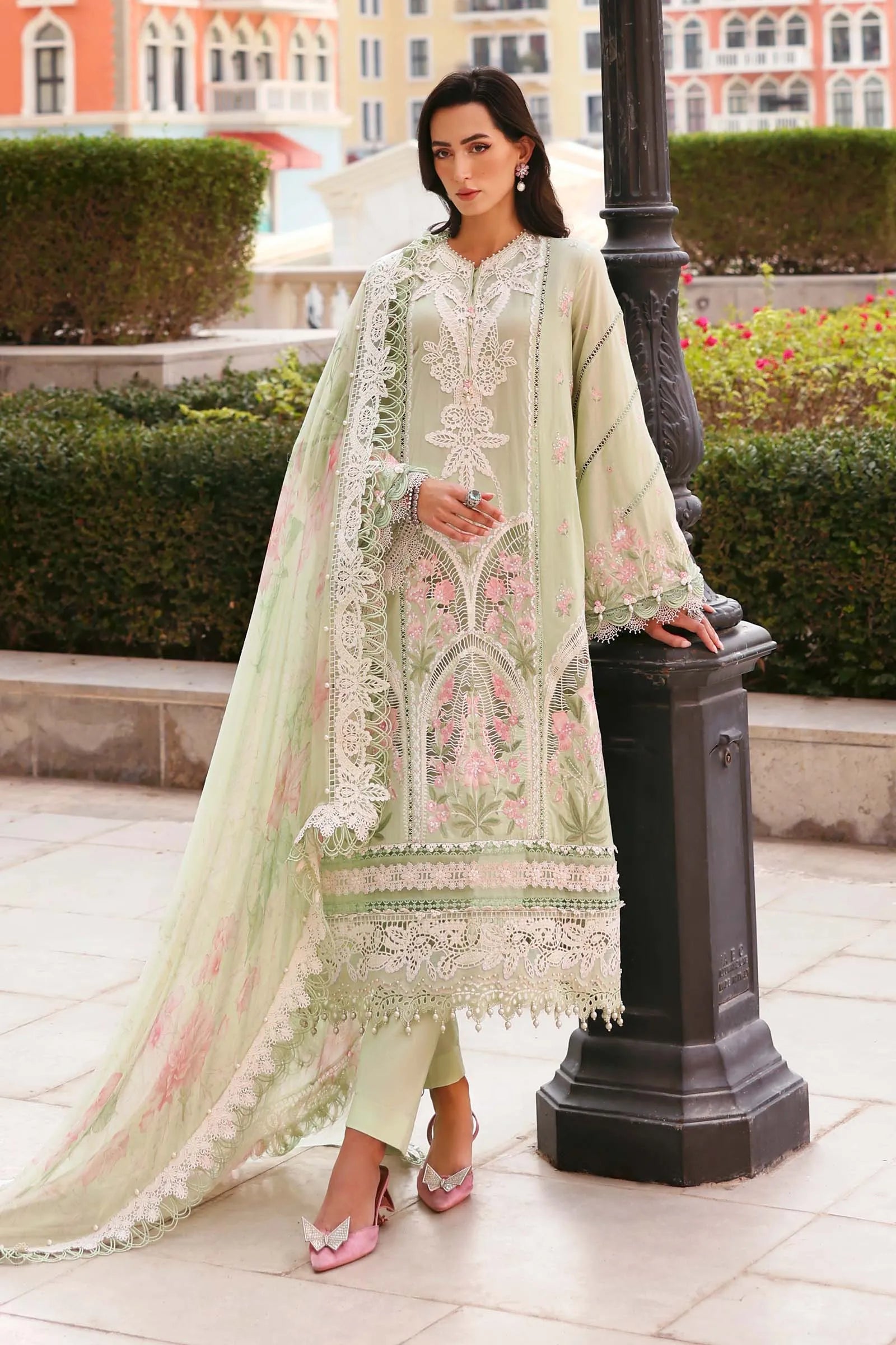 STITCHED BY CC MARIA.B. LUXURY LAWN D-11A 3PC